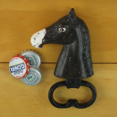 HORSE HEAD Cast Iron Figural Bottle Opener/ Paperweight, Reproduction of Classic Opener NEW!