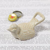 White BIRD Cast Iron Figural Bottle Opener, Reproduction of Classic Opener