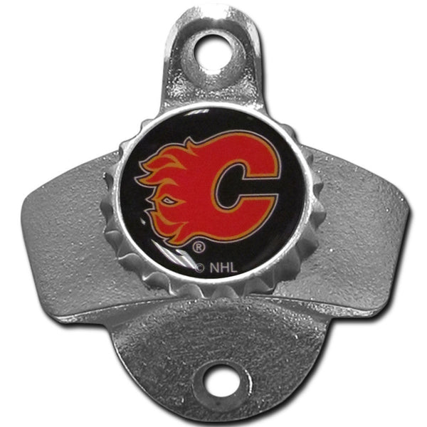 Calgary Flames wall Mount Bottle Opener NHL