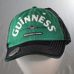 Guinness Bill Cap Hat With Built In Bottle Opener Black/Green