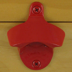 Plain RED Starr X Wall Mount Stationary Bottle Opener - Powder Coated