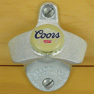 Coors Beer Bottle Cap Wall Mount Bottle Opener