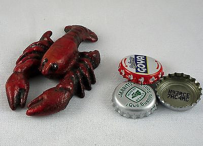 Red Lobster Cast Iron Figural Bottle Opener/ Paperweight