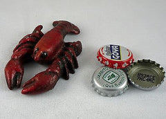 Red LOBSTER Cast Iron Figural Bottle Opener/ Paperweight, Reproduction of Classic Opener NEW!