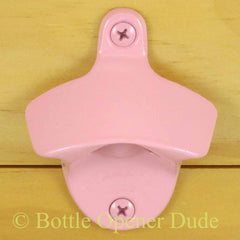 Pink PLAIN Powder Coated Starr X Wall Mount Stationary Bottle Opener