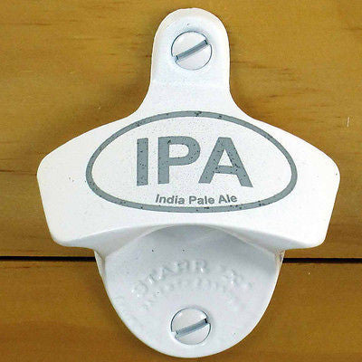 White IPA India Pale Ale Wall Mount Bottle Opener