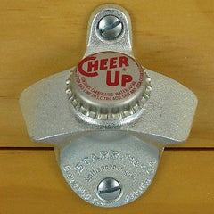 CHEER UP Soda BOTTLE CAP Starr X Wall Mount Bottle Opener Vintage Cap