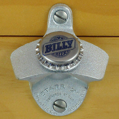Billy Beer Bottle Cap Wall Mount Bottle Opener