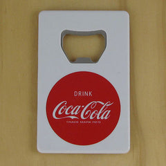 Coca Cola White "Credit Card" Bottle Opener Fridge Magnet Coke