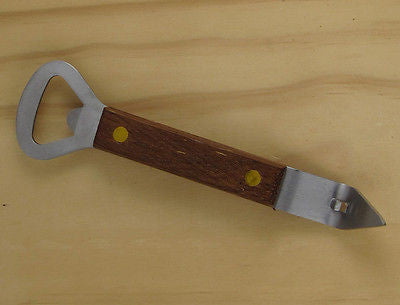 Classic Wooden Handled Bottle/ Can Opener w/ magnet