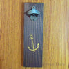 Anchor Engraved Wood Backed Starr X Bottle Opener