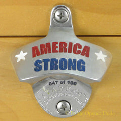 AMERICA STRONG 3 Color Stainless Steel Starr X Wall Mount Bottle Opener LIMITED!!!