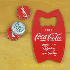 Drink Coca Cola Red Bottle Opener Fridge Magnet, Solid Metal Construction, Coke