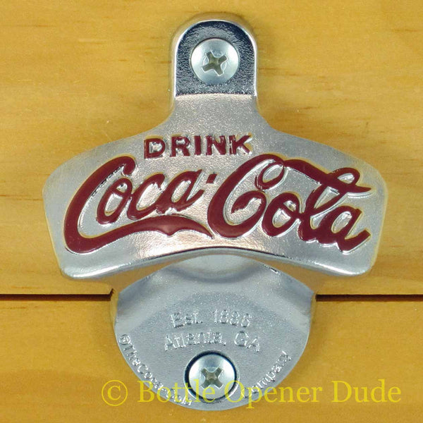 Coca Cola Coke Wall Mount Stationary Bottle Opener