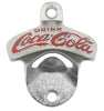 Coca Cola Coke Combo Wall Mount Bottle Opener / Stainless Cap Catcher Set