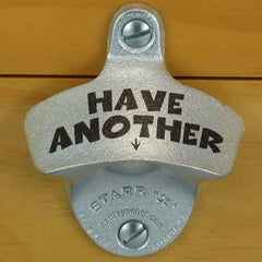 HAVE ANOTHER Starr X Wall Mount Bottle Opener, Sturdy Metal Design