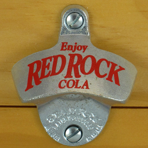 RED ROCK COLA Starr X Wall Mount Stationary Bottle Opener