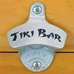 TIKI BAR Starr X Wall Mount Stationary Bottle Opener, Metal Classic