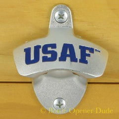USAF United States Air Force Wall Mount Bottle Opener Zinc Alloy Licensed