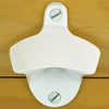 White PLAIN Combo Starr X Wall Mount Bottle Opener With Metal Catcher
